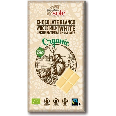Solé Biela čokoláda, BIO, 100 g