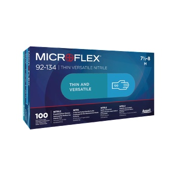 Image 1 of Ansell Черни нитрилови ръкавици Ansell и модел Microflex (92-134)