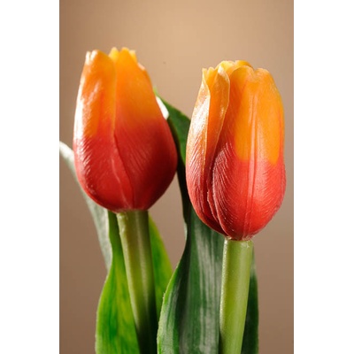 Paramit Umělý tulipán červeno oranžový 40 cm