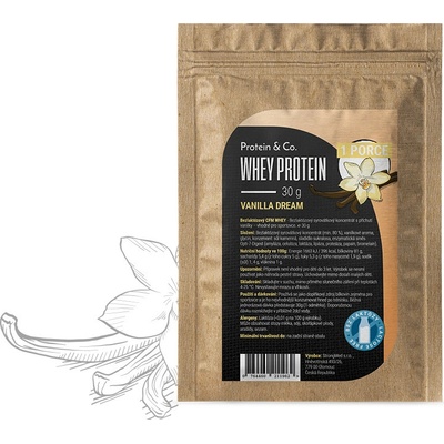 Protein&Co. Bezlaktózový CFM Whey 30 g