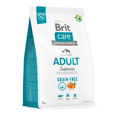 Brit care Без зърнени култури за възрастни котки със сьомга 3кг
