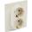 Legrand Двоен контакт шуко niloe 16a крем (m019886)