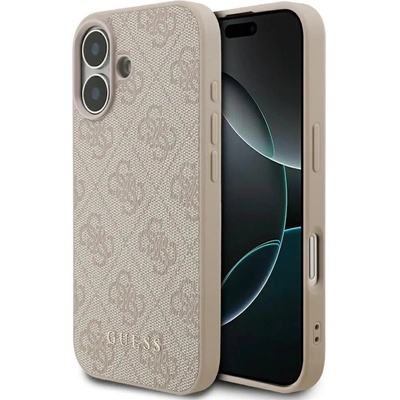 GUESS Класически калъф Guess 4G за iPhone 17 - розов