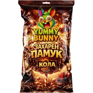 Yummy Bunny Захарен памук с вкус на кола 60г