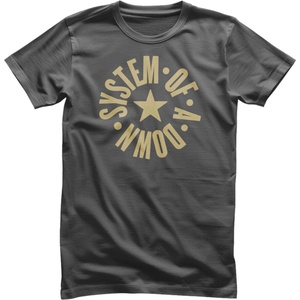 System of a Down Circle Star Logo Dark Grey L Риза (WMX-1-SOAD007-AZ-L)