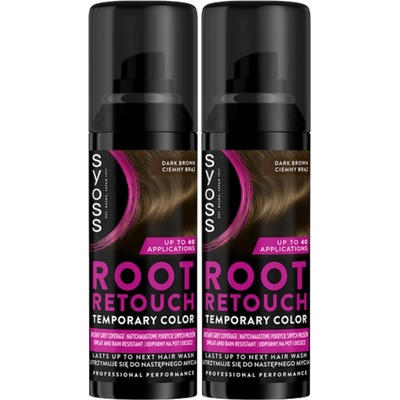 Syoss Sprej pro zakrytí odrostů tmavě hnědý 240 ml
