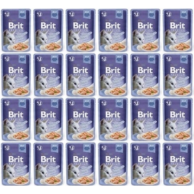 Brit Premium Cat Fillets in Jelly s lososom 24 x 85 g