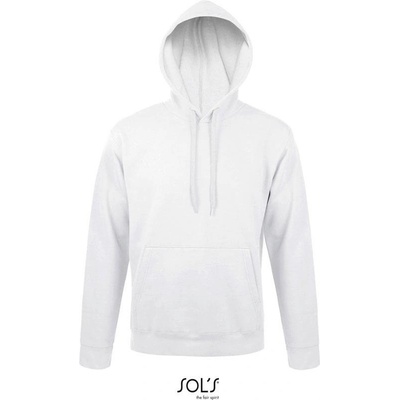 Sol's Snake Unisex mikina s kapuc. biela