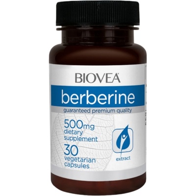 Biovea Berberine, 500 mg, 30 капсули, Biovea (7875)