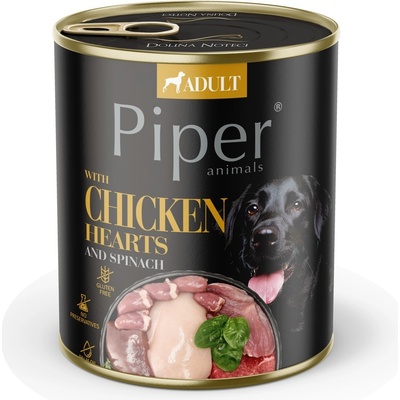 Dolina Noteci Piper Adult Dog kuřecí srdíčka a špenát 800 g