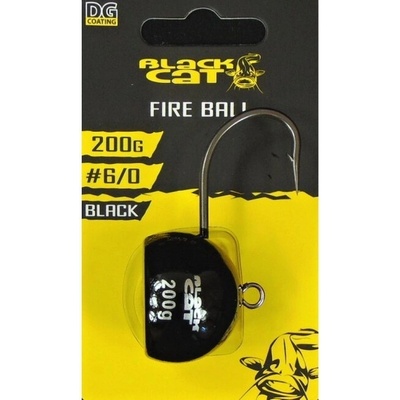 Black Cat Jigový háčik Fire Ball čierny veľ.6 120g 1 ks