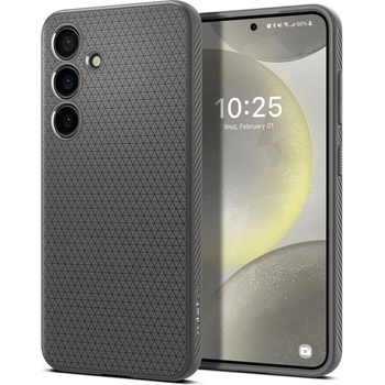 Spigen Противоударен Силиконов Калъф за Samsung S24, Spigen Liquid Air Case, Сив (ACS07450)