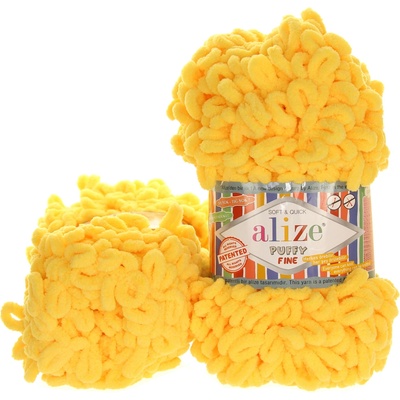 Alize Puffy Fine žlutá 113