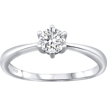 SILVEGO strieborný prsteň Sophia so Swarovski Zirconia JJJR0849sw