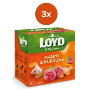 LOYD Чай Лойд пирамида малина + куркума + канела 3x40 г