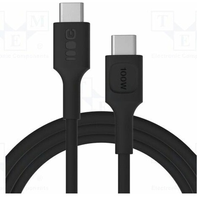 Green Cell KABGC100PF200PB USB 2.0 USB C vidlice z obou stran 2m černý