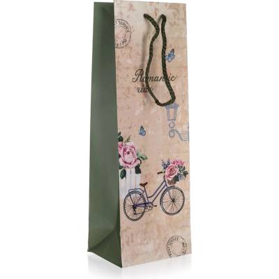 Darčeková taška na fľašu Romantic Ride 12 × 35 × 9 cm