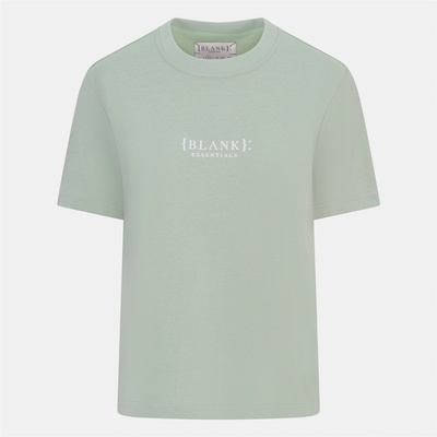 Blank Essentials Дамска тениска Blank Essentials Blank E Core Puff Print T-Shirt Ladies - Winter Sage