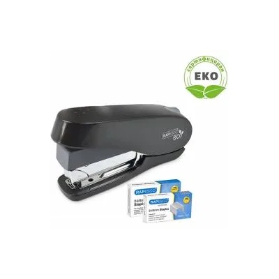 Rapesco Телбод Rapesco Eco Luna, 24/6 и 26/6 за 50 листа, черен, с включени 2000 телчета, office1_1055120053