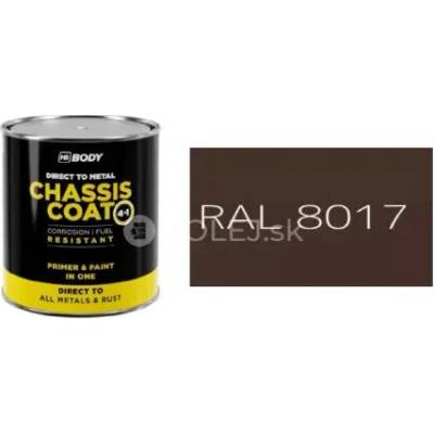 HB BODY 410 chassis coat, polomat - farba na kov a strechy 4 v 1 RAL 8017 2,5L