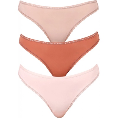 Tommy Hilfiger 3PACK dámská tanga vícebarevná UW0UW02824 0TG