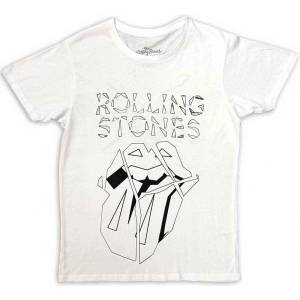 The Rolling Stones Hackney Diamonds Diamond Tongue Outline (Back Print) White M Риза (RSTS238MW02)
