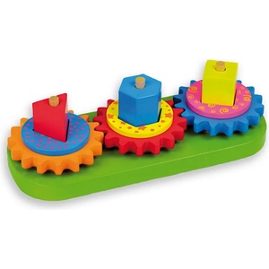 Andreu Toys Дървена низанка със зъбни колела, Andreu Toys