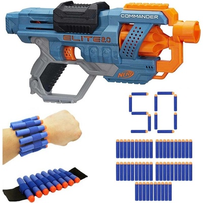 Nerf Elite 2.0 Commander E9485 50 šipek Waffle