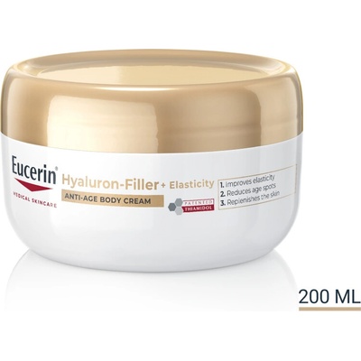 Eucerin HYALURON-FILLER+ELASTICITY Telový krém anti-age 200 ml
