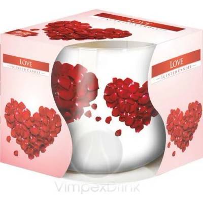 Ароматна свещ Bispol Aura - Love, 100 g (sn71s-05)
