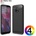Motorola Moto G6 Удароустойчив Carbon Fiber Калъф и Протектор