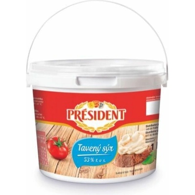 President Syr tavený vedierko 1kg
