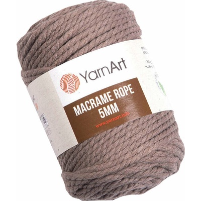 YARNART Macrame Rope 5 mm 85 m 768 Brown юта (Macrame Rope 5 mm 768)