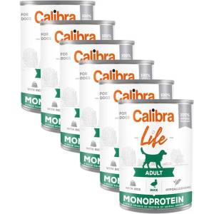 Calibra Dog Life Възрастен Патешко с Ориз 6 x 400 г