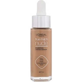 L'Oréal Paris True Match Nude Plumping Tinted Serum make-up na všetky typy pleti 6-7 Tan 30 ml