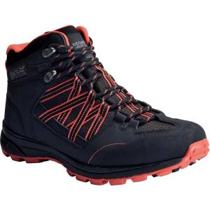 Regatta Lady Samaris Mid II Waterproof & Breathable Walkin - Blk/NeoPeach