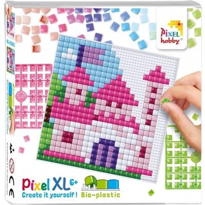 Pixelhobby Креативен комплект с пиксели Pixelhobby - XL, Замък (41057-Castle)