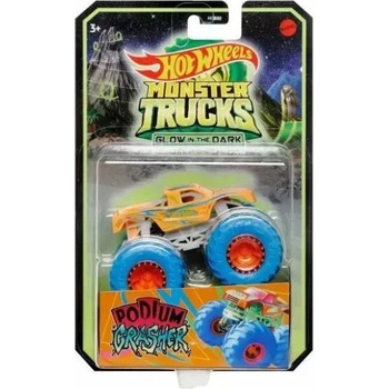 Mattel Hot Wheels: Monster Trucks - Светеща в тъмното кола - Podium Crasher (JFX09)