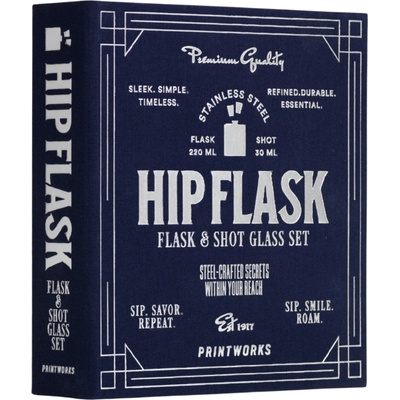 Printworks The Essentials Комплект аксесоари за алкохол, тъмносин, 4 ел (PW00774)