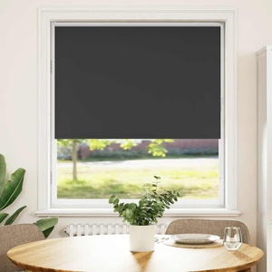 vidaXL Ролетна щора Blackout Black 115x130 cm Ширина на плата 110, 7 cm (4010845)