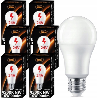 Berge LED žiarovka Milio E27 10W 900Lm neutrálna biela 24V