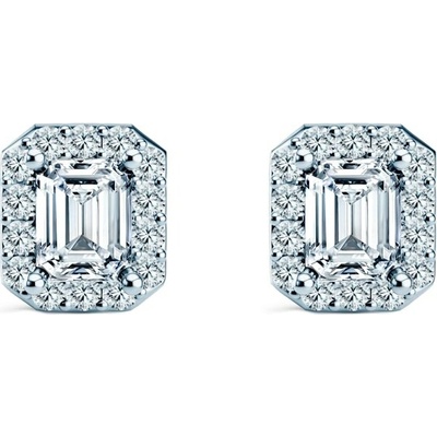 SAVICKI Náušnice This is Love biele zlato, diamanty TIL-K01-EM-018-DIA-B