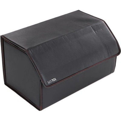 Organizér do kufru auta CAR COMPACT LEATHER L, 2 přihrádky, skládací, s víkem SIXTOL – Zboží Mobilmania