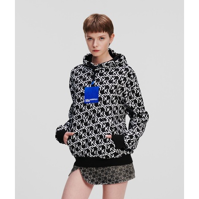 Karl Lagerfeld Jeans dámska s kapucňou vzorovaná 236J1853