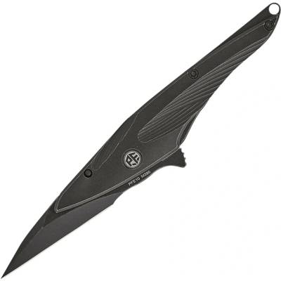Petrified Fish PFE10Hummingbird Black Stonewashed M390 Černý Titan PFE10DDW