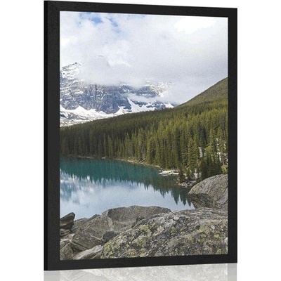 Plakát horská krajina - 30x45 silver