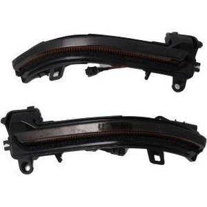 Carmart Диодни мигачи за странични огледала за BMW i3, X1 E84, E90, F20, F21, F22, F23, F30, F31, F34, F32, F33, F10, F11, F07, F01, D02, D04 (2011-2019) - опушени с бягащ мигач - carmart - 84,00 лв