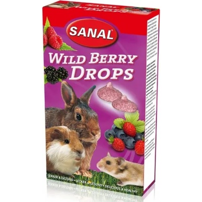 SANAL Дропс SANAL Rodent Wild Berry - с диви плодове, 45 гр, Холандия SK7400