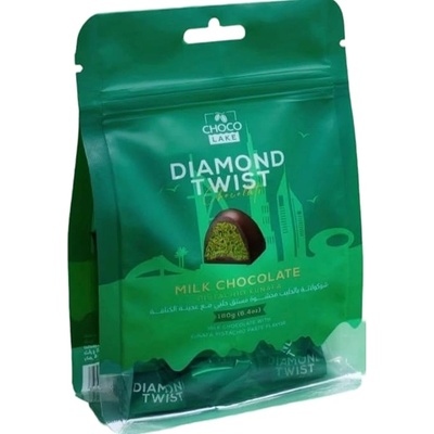 Choco Lake Diamond Twist Дубай Млечен Шоколад Kunafa & Шамфъстък 180гр