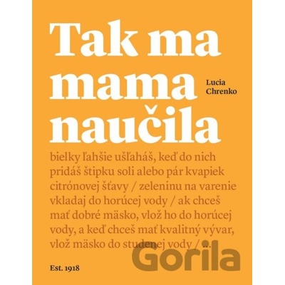 Tak ma mama naučila - Lucia Chrenko